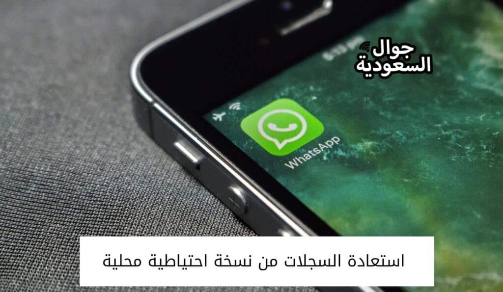 استعادة السجلات من نسخة احتياطية محلية